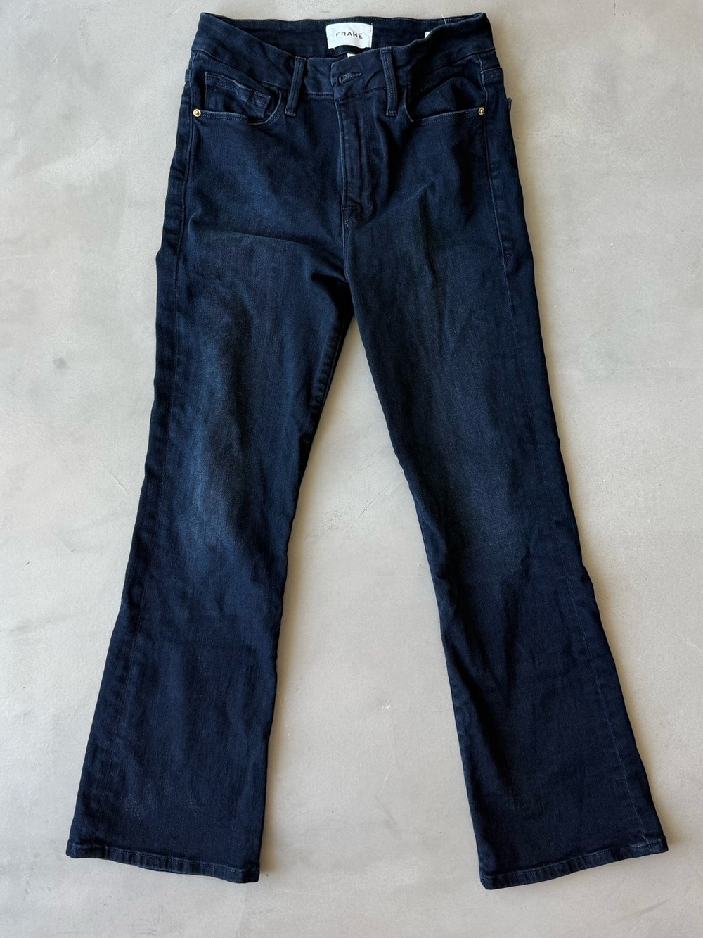 Frame le Crop mini boot dark blue jeans - Picture 3 of 4